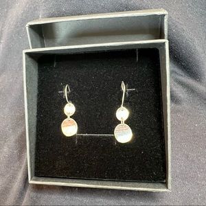 925 Silver Double-Dangle Wire Earrings in Gift Box